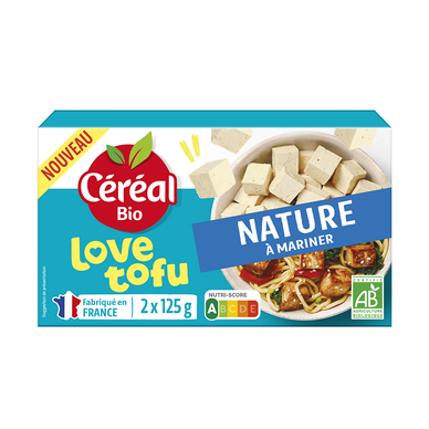 Tofu nature à mariner CEREAL BIO 250g