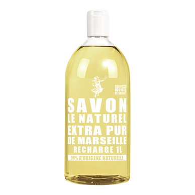 Savon liquide extra pur grand format SAVON LE NATUREL - recharge 1l