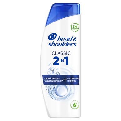 Shampoing antipelliculaire HEAD&SHOULDERS Classic 2en1 625ml
