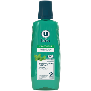 Bain de bouche à la menthe thé vert  flacon de 500ml