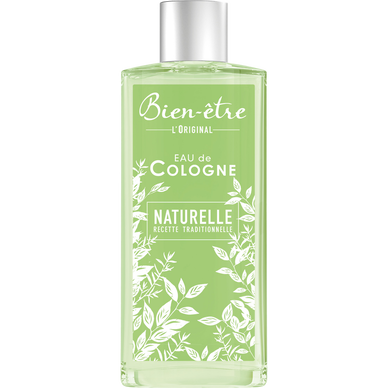 Eau de cologne naturelle recette traditionnelle BIEN ÊTRE - flacon 500ml