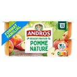 Compote pomme nature ANDROS 16x100g