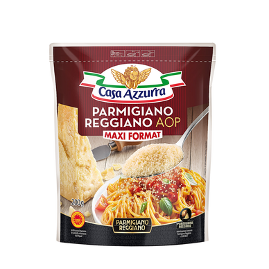 Parmigiano Reggiano râpé AOP au lait cru de vache CASA AZZURRA - 200g