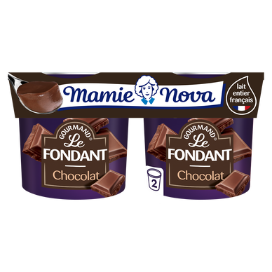 Dessert Fondant Chocolat MAMIE NOVA  -  2 pots de 150g