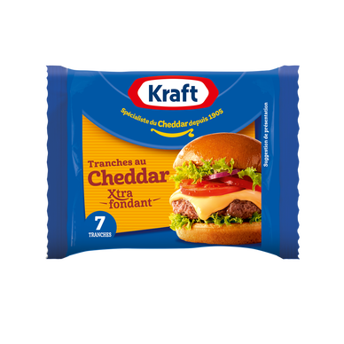 Burger cheddar KRAFT 7 tranches 175g