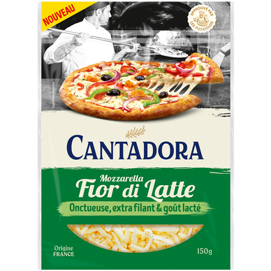 Mozzarella Fior di Latte râpée CANTADORA 150G