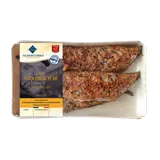 Filet maquereau, Scomber scombrus, fumé au poivre, pêché en AtlantiqueNord Est, barquette 250g