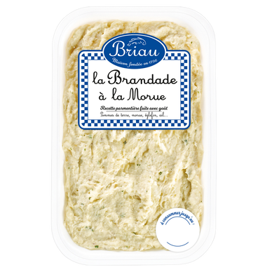 Brandade à la morue parmentière, MAISON BRIAU, transformée en France,barquette de 750g