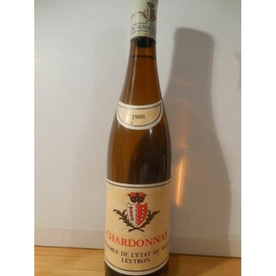 Leytron Chardonnay Blanc 1988 - Valais Suisse.