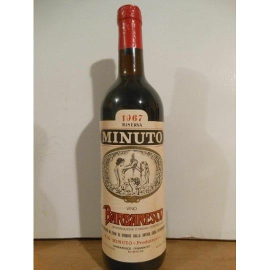 Barbaresco Paul Minuto Rouge 1967 - Toscane Italie.