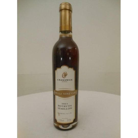 37,5 Cl Zirilli Vineyard Sémillon Liquoreux 2001 - Cranswick Australie.