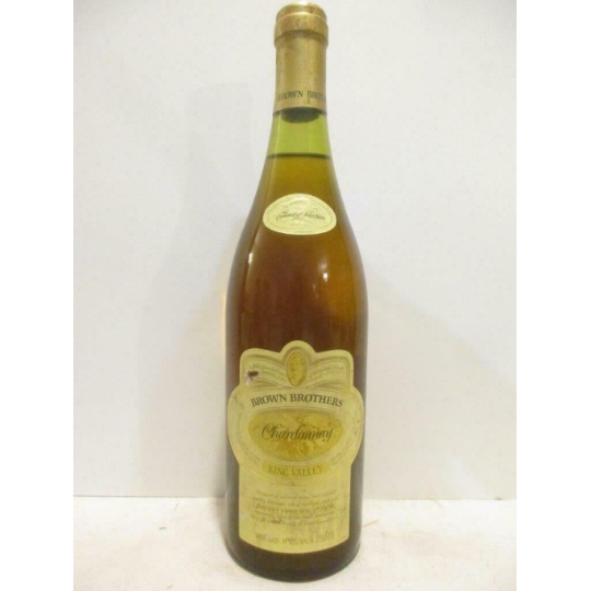 King Valley Brown Brothers Chardonnay Blanc 1987 - Australie