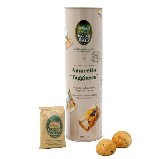 Biscuits Amaretti Moelleux Avec Olives Taggiasca Confites 200 Gr FRANTOIO DI SANT'AGATA D'ONEGLIA