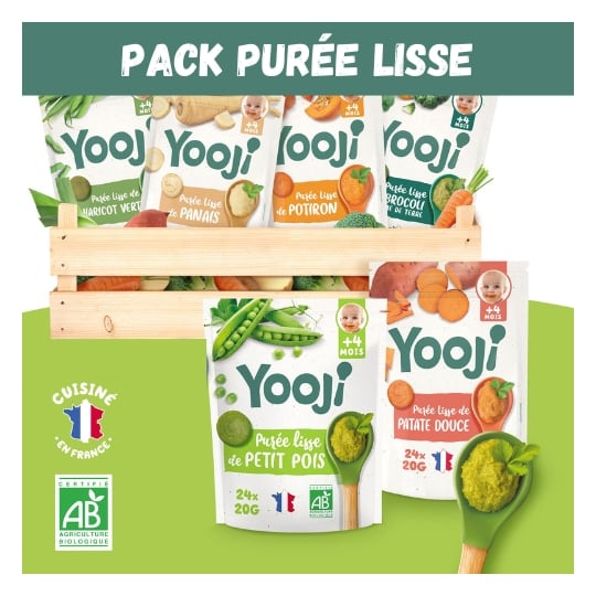 Yooji - Mes Premières Purées Lisses De Légumes Bio - 40 Repas Bébé Dès 4 Mois YOOJI