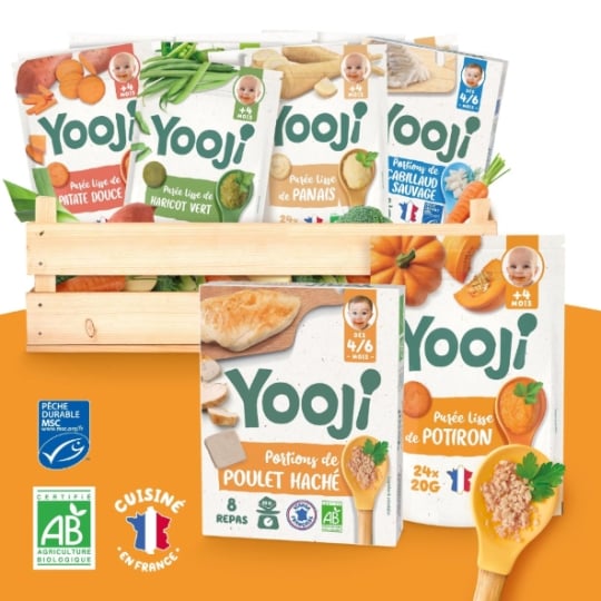 Yooji - Spécial Diversification Alimentaire Dès 6 Mois - Légumes Bio Et Hachés De Viandes Et Poissons - Pour 45 Repas YOOJI