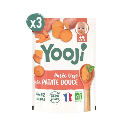 Yooji - Purée Lisse Patate Douce Bio – 12 Repas Bébé Dès 4 Mois  YOOJI