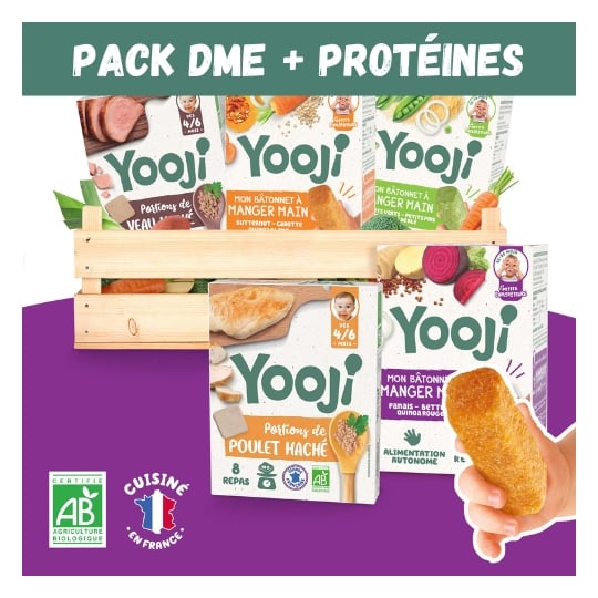 Pack Spécial DME Manger Main + Protéines - 30 repas Bio - 12m+ YOOJI
