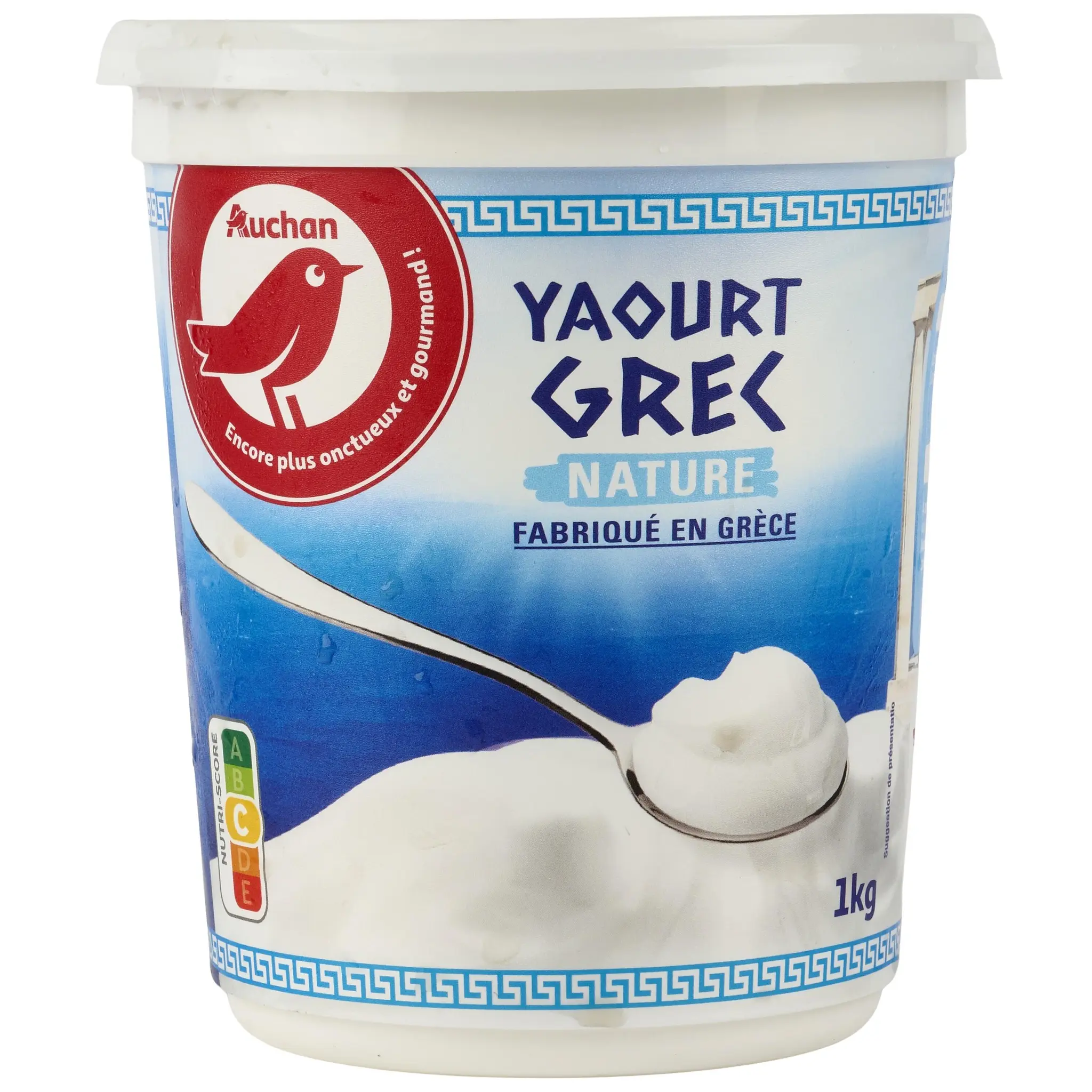 AUCHAN Yaourt grec nature