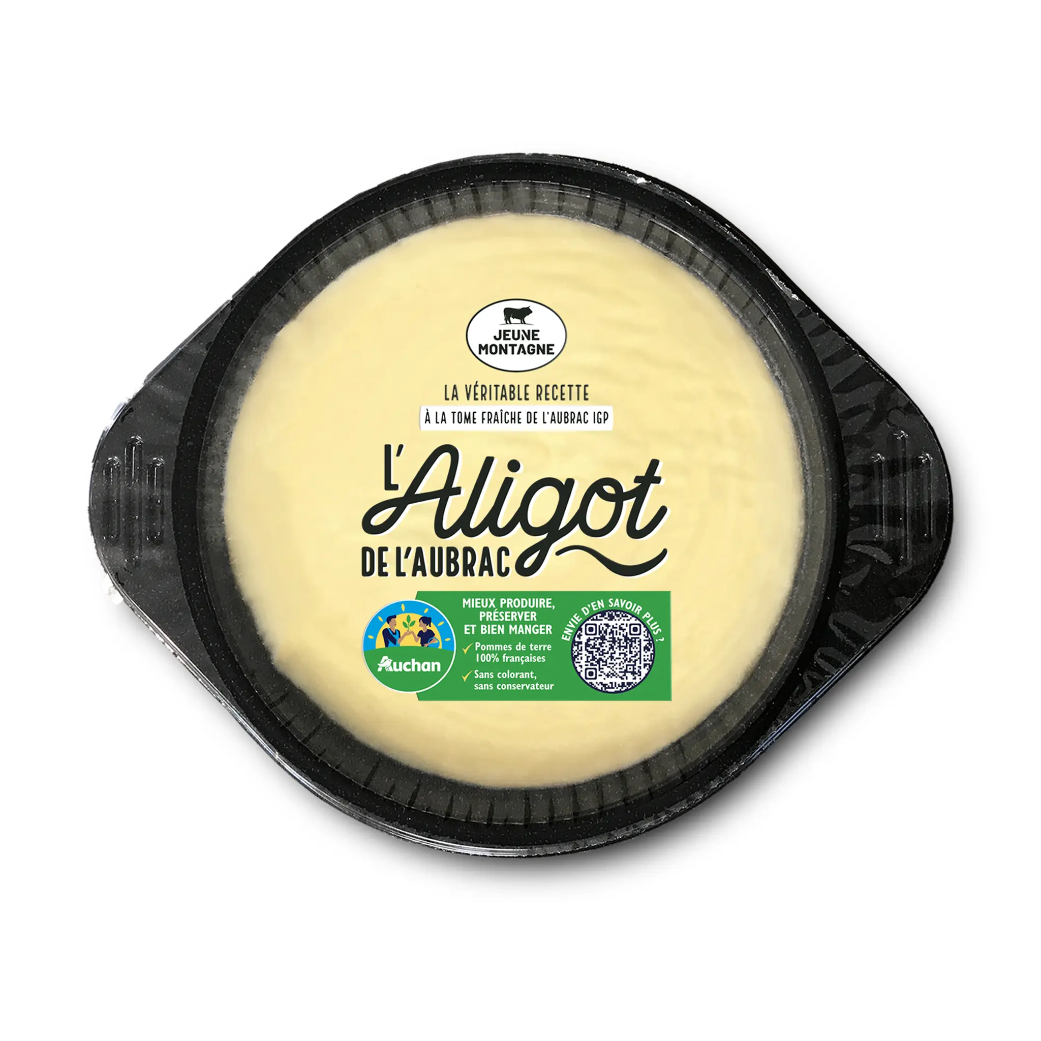 JEUNE MONTAGNE CULTIVONS LE BON L'Aligot de l'Aubrac à la Tome fraîche IGP