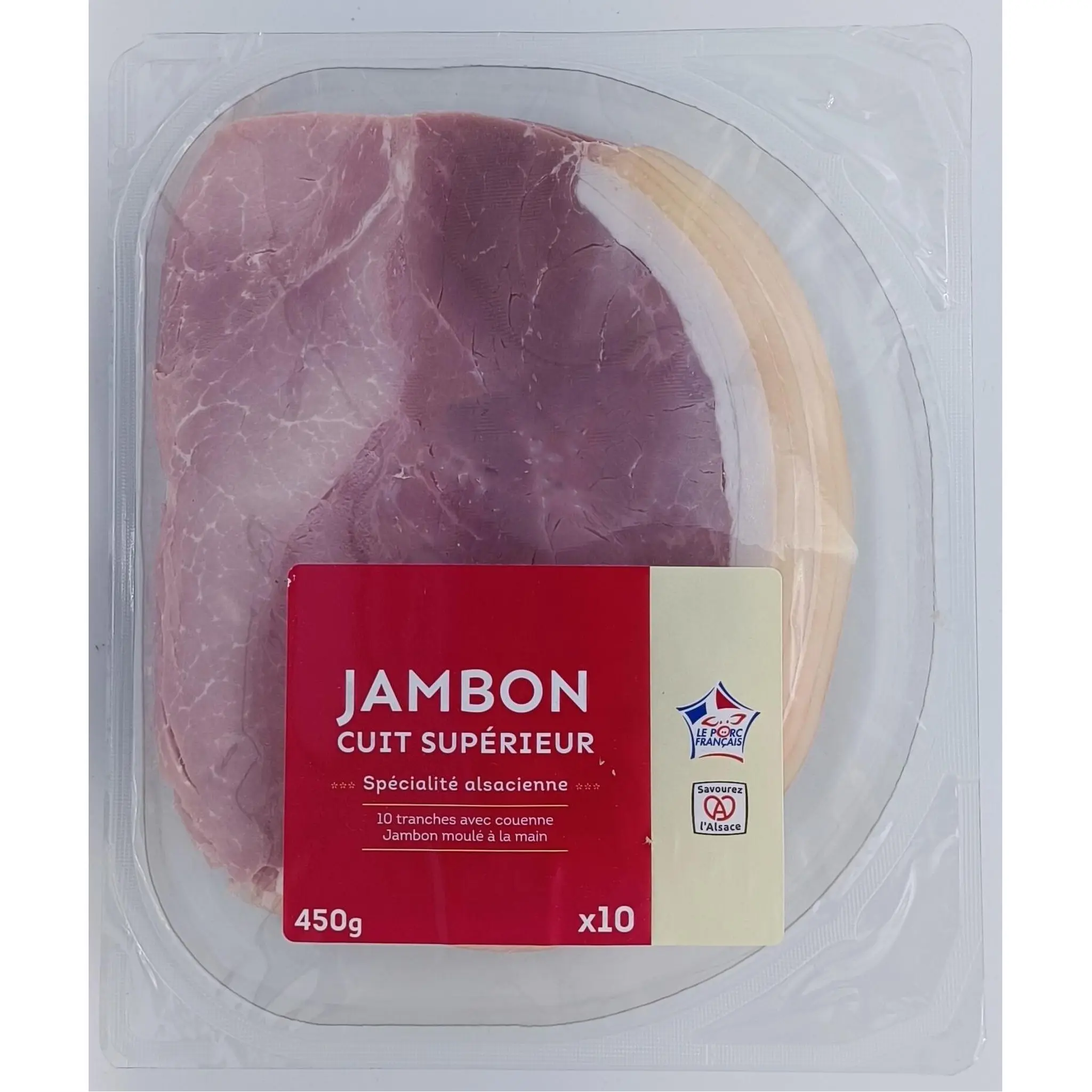 FESTEIN D'ALSACE Jambon cuit supérieur avec couenne