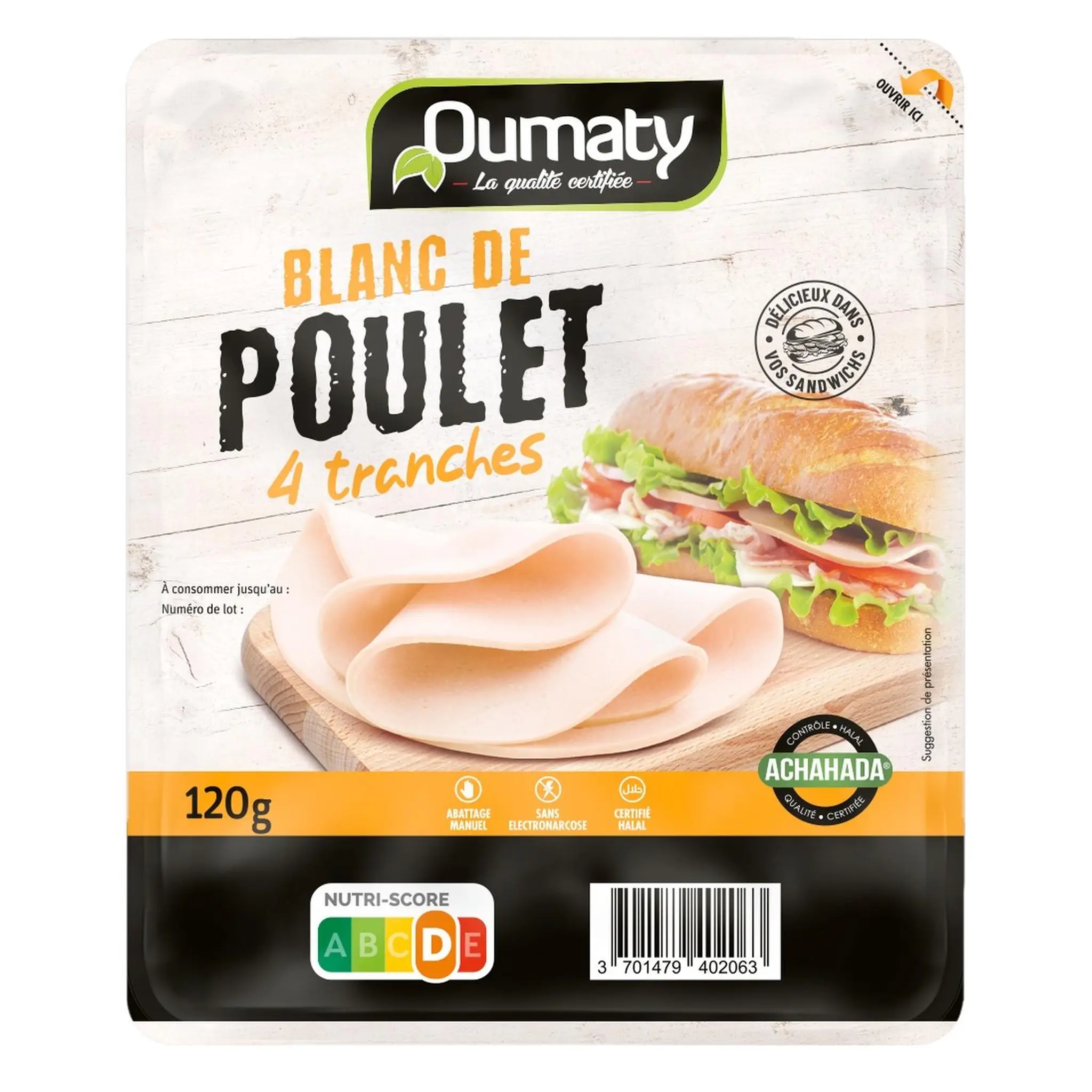 OUMATY Blanc de poulet halal