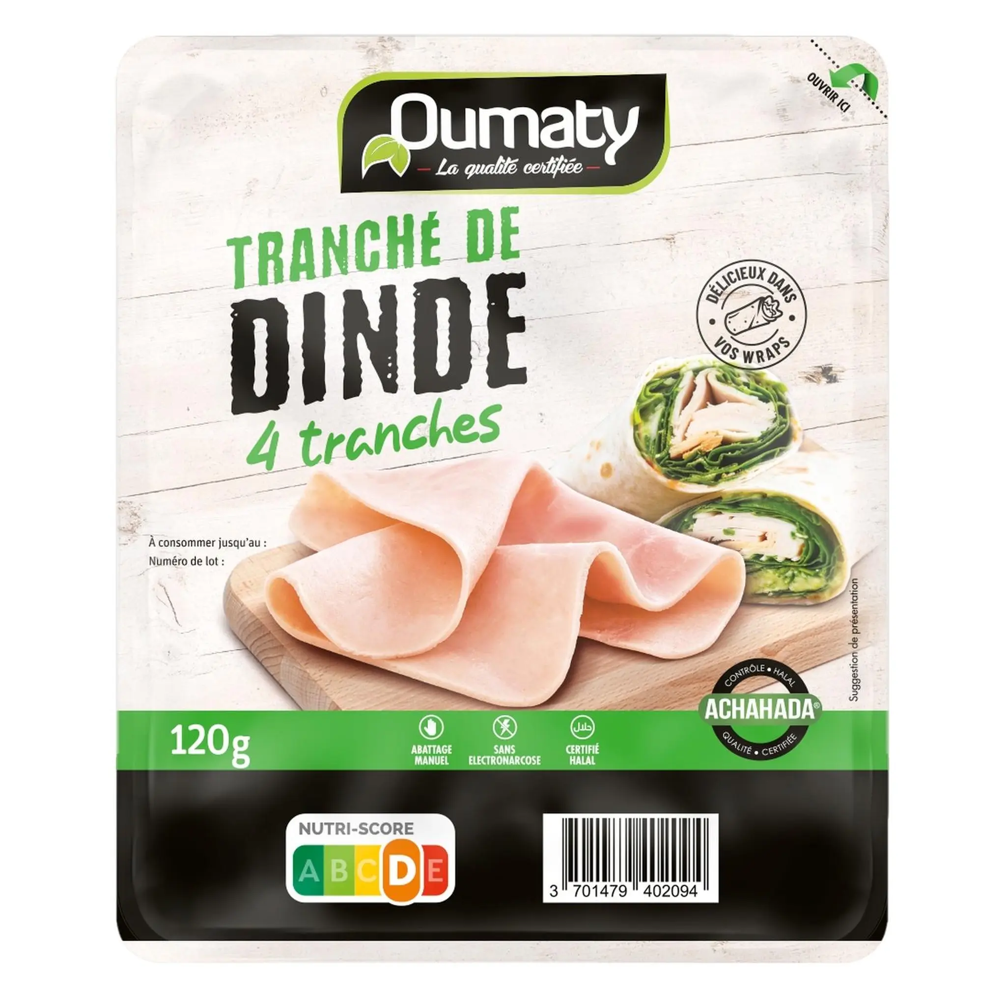OUMATY Jambon de dinde halal