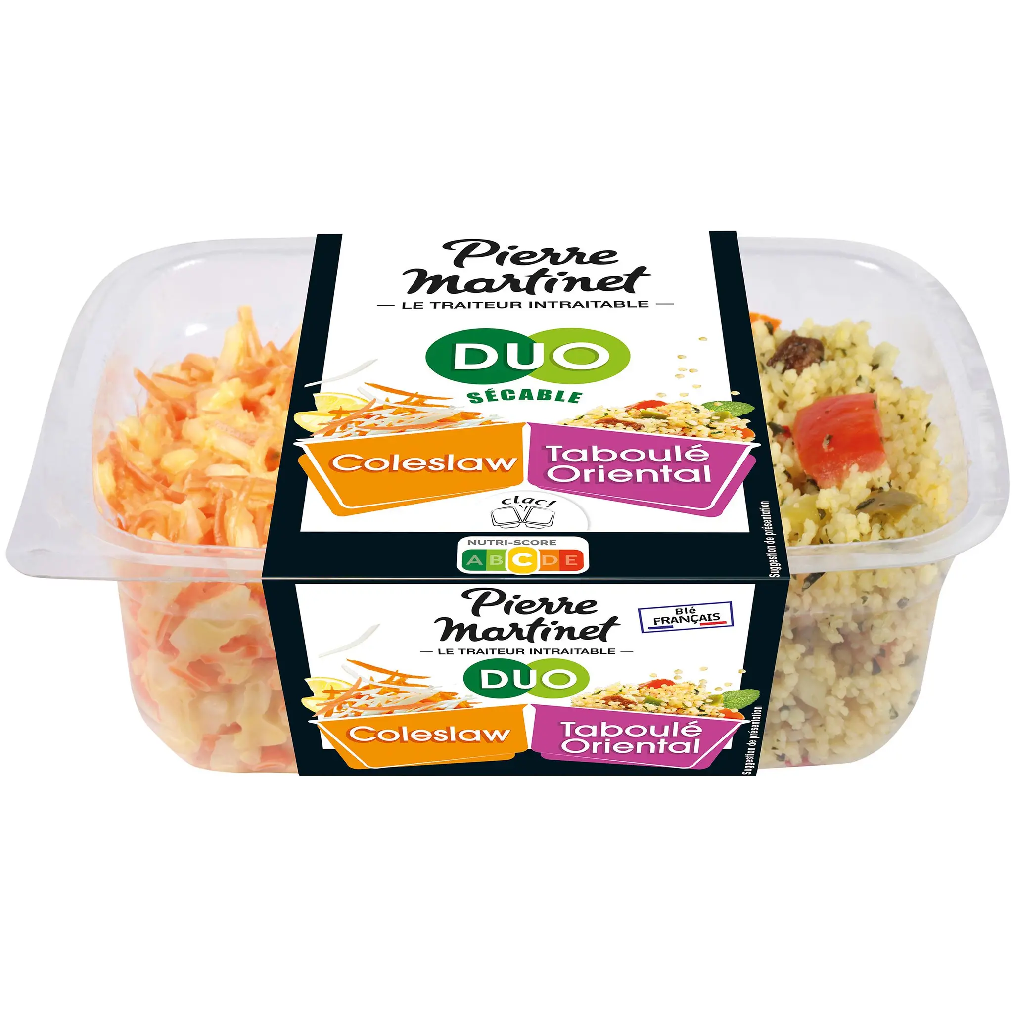 PIERRE MARTINET Duo coleslaw et taboulé oriental