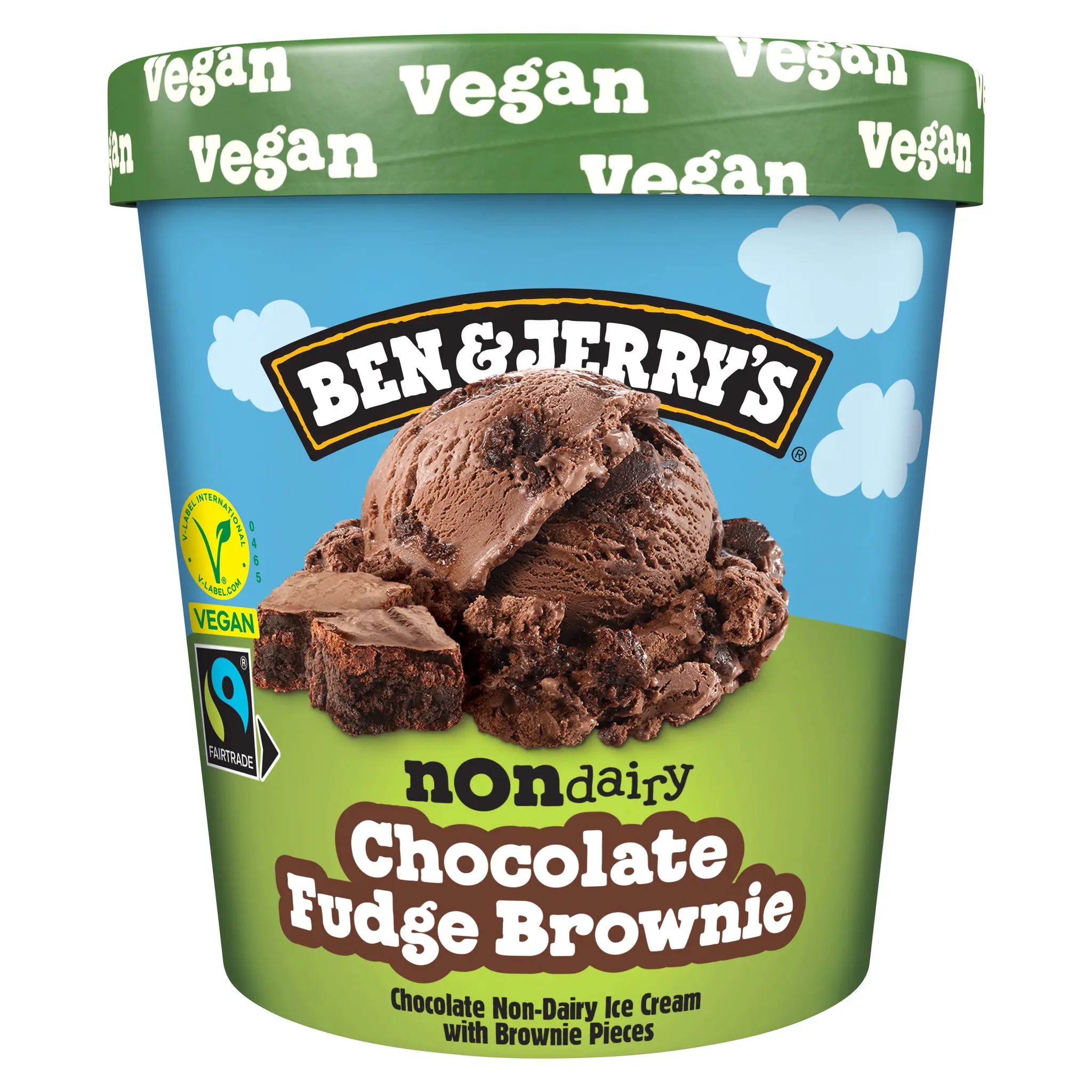 BEN & JERRY'S Pot de crème glacée chocolat fondant brownie