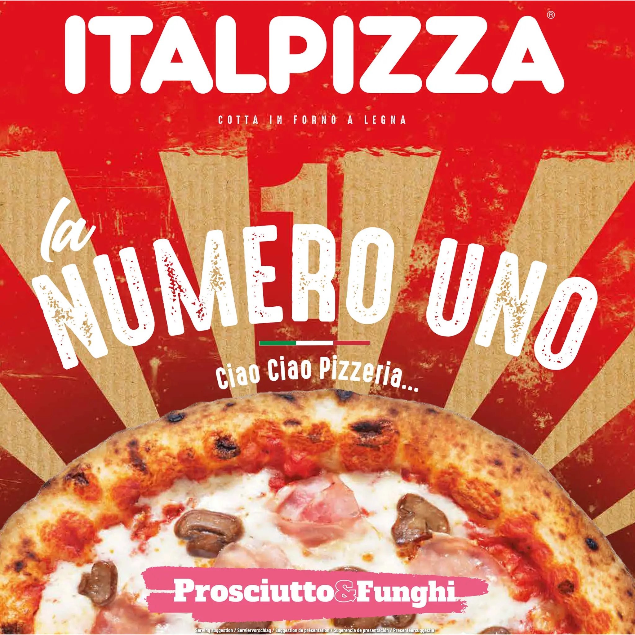 ITALPIZZA La numéro uno pizza jambon champignons
