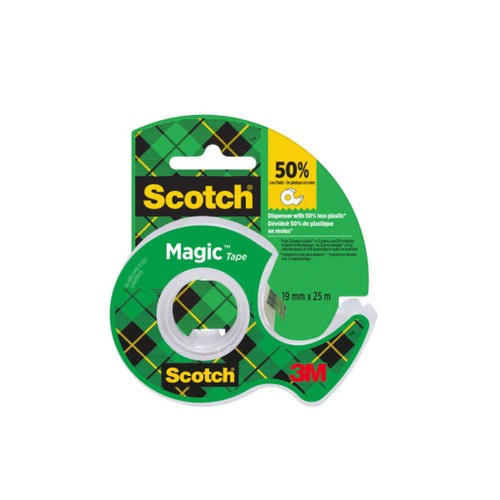Scotch Ruban Adhésif Invisible Magic + Dévidoir