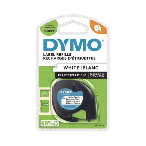 Dymo Ruban LT Plastique  12mm x4m