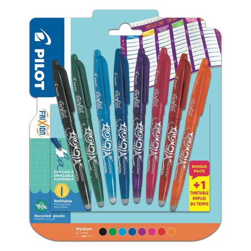 Pilot 8 Stylos Effaçables Frixion Ball Couleurs Funs