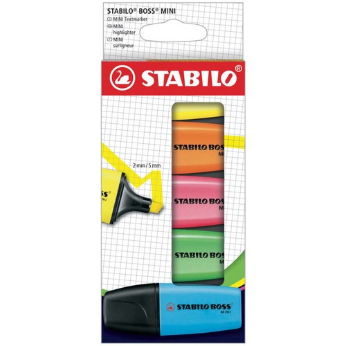 Stabilo Mini Surligneurs De Couleur x5