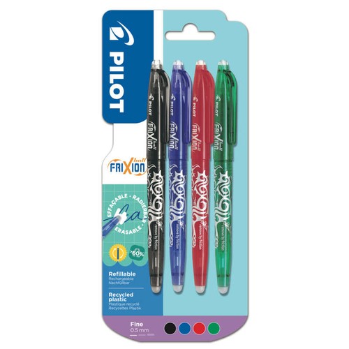 Pilot Stylos frixion ball fin couleurs x4