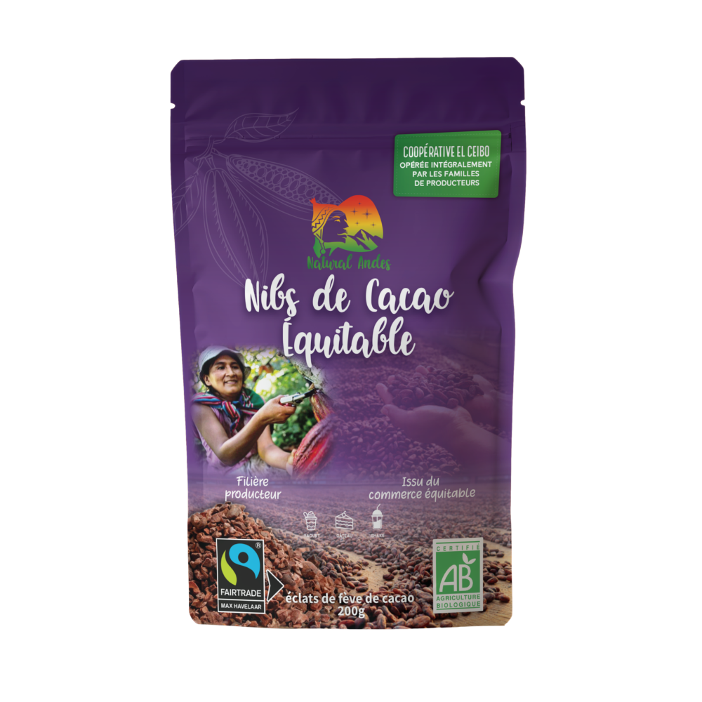 Eclats de feves 100% cacao bio