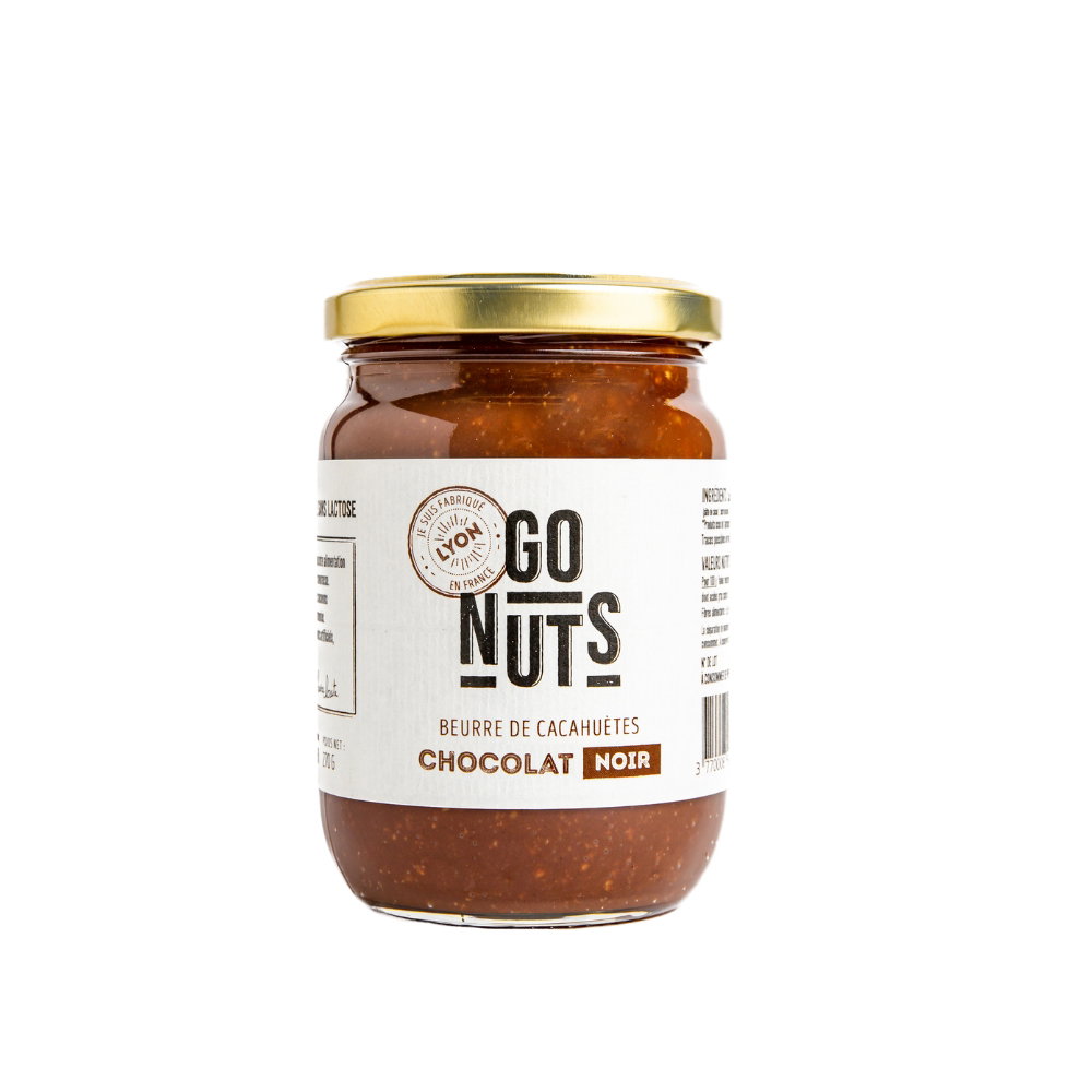 Beurre de cacahuètes chocolat noir bio