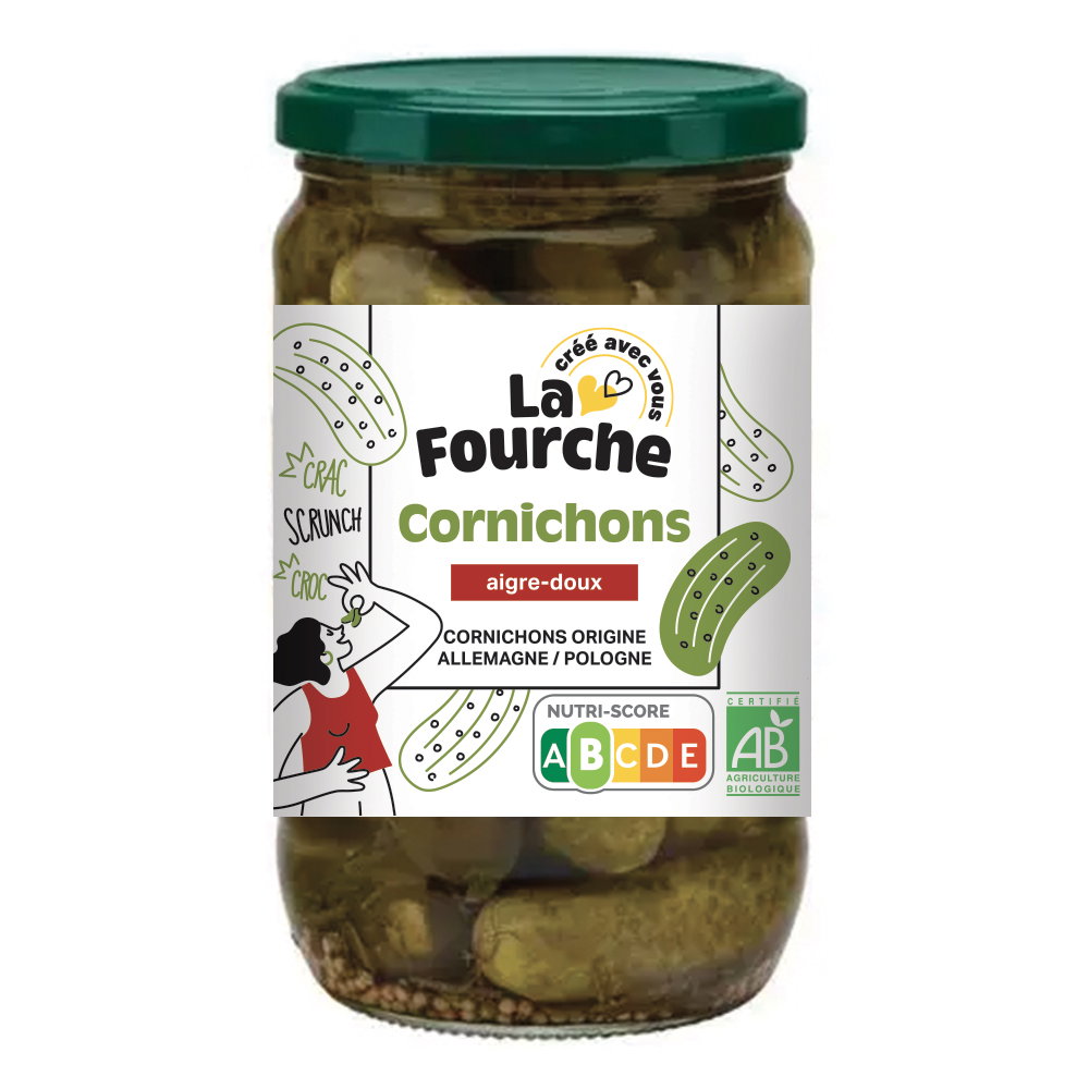 Cornichons aigre-doux bio