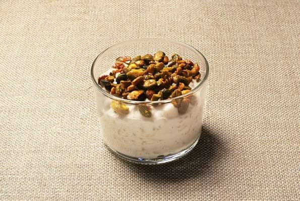 Riz au lait, pistaches caramélisées & fleur d'oranger, Frichti (130 g)