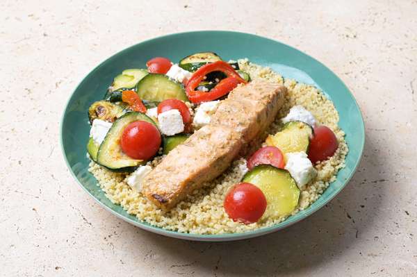 Salade de saumon & légumes grillés, Frichti (388 g)