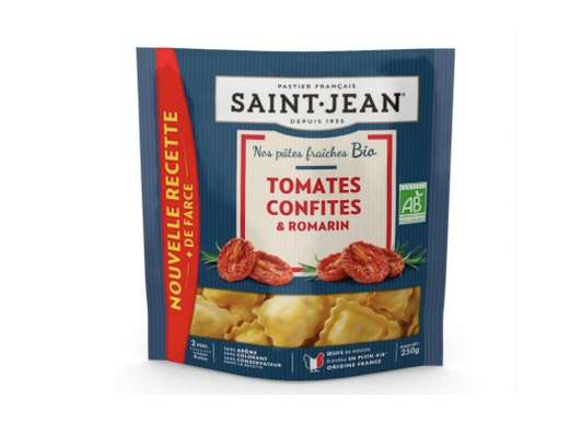 Pâtes fraîches farcies aux tomates confites et au romarin BIO, Saint Jean (250 g)