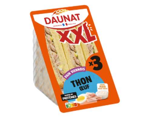 XXL Pain Viennois thon oeuf, Daunat (230 g)