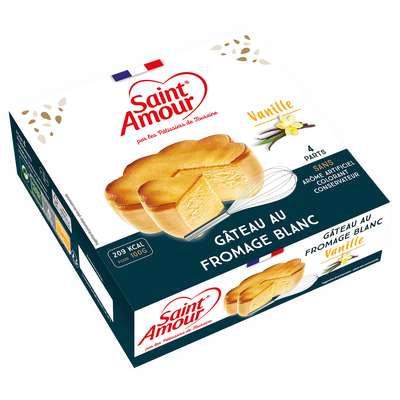 Gâteau au fromage blanc saveur vanille, Saint Amour (350 g)