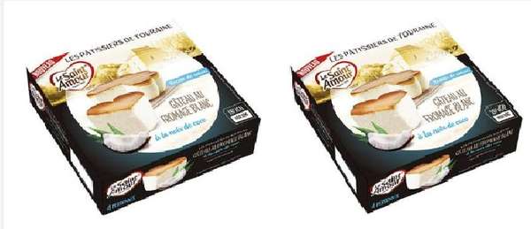 Gâteau au fromage blanc saveur coco, Saint Amour (350 g, X2), LOT DE 2