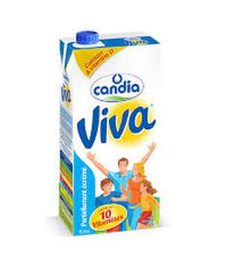 Lait Viva demi-écrémé UHT, Candia (1 L)