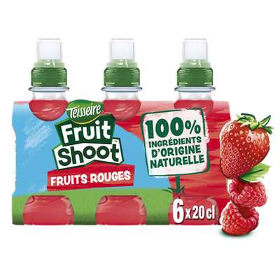 Fruit Shoot fruits rouge, Teisseire (6 x 20 cl)