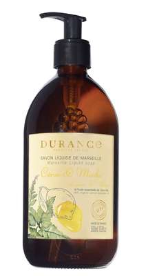 Savon liquide Citron Menthe, Durance (500 ml)