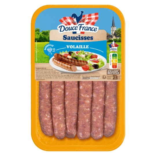Saucisses de Volaille Natures DOUCE FRANCE