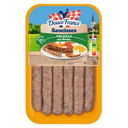 Saucisses de Volaille aux Herbes DOUCE FRANCE
