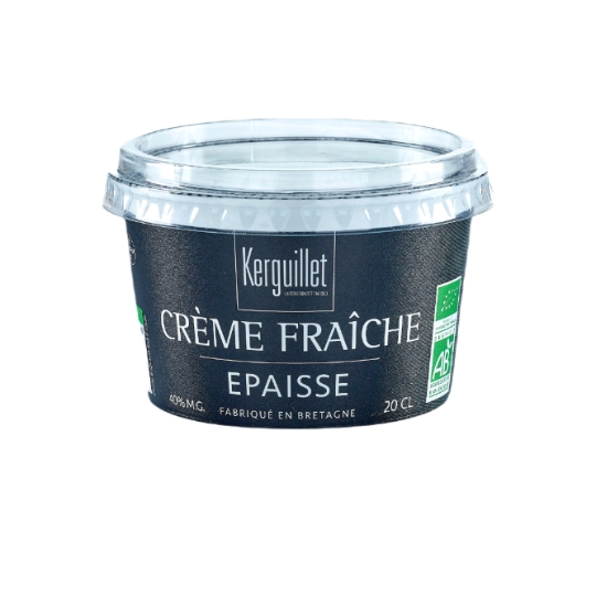 Crème fraiche épaisse à 40% Bio KERGUILLET