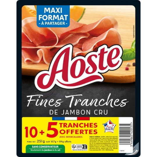 Jambon Cru Fines Tranches AOSTE